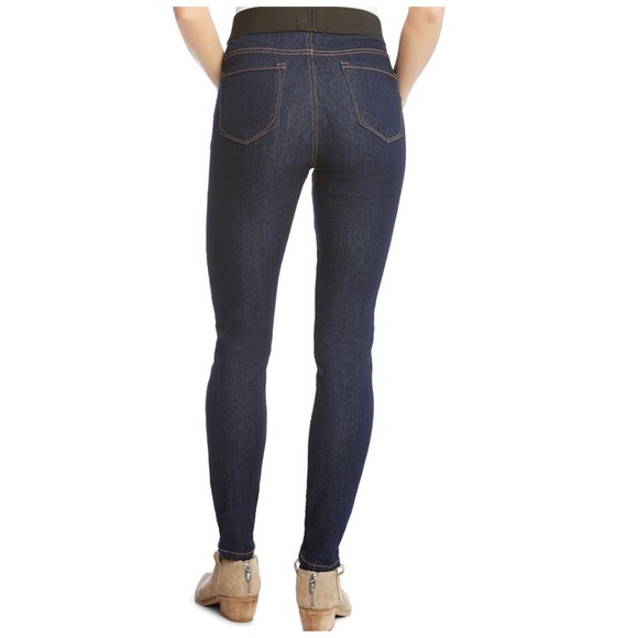 NWT Karen Kane, Denim Stretchy Waistband Legging Jeans, Size 10 - Picture 5 of 13